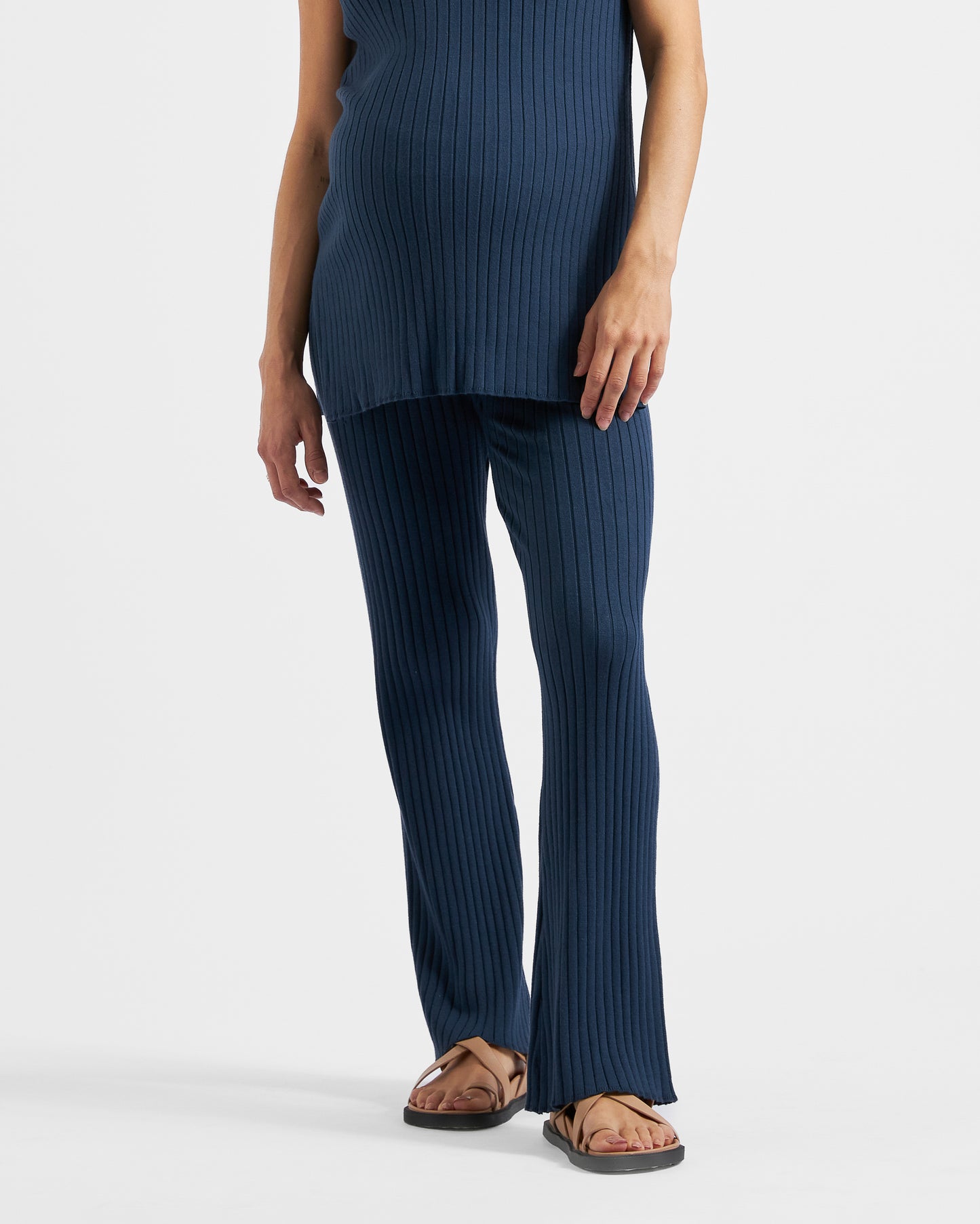 Ripe Sienna Rib Knit Pant - French Navy