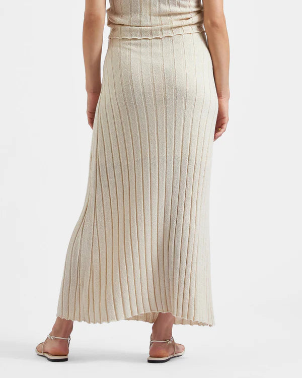 Ripe Charli Rib Knit Skirt - Stone