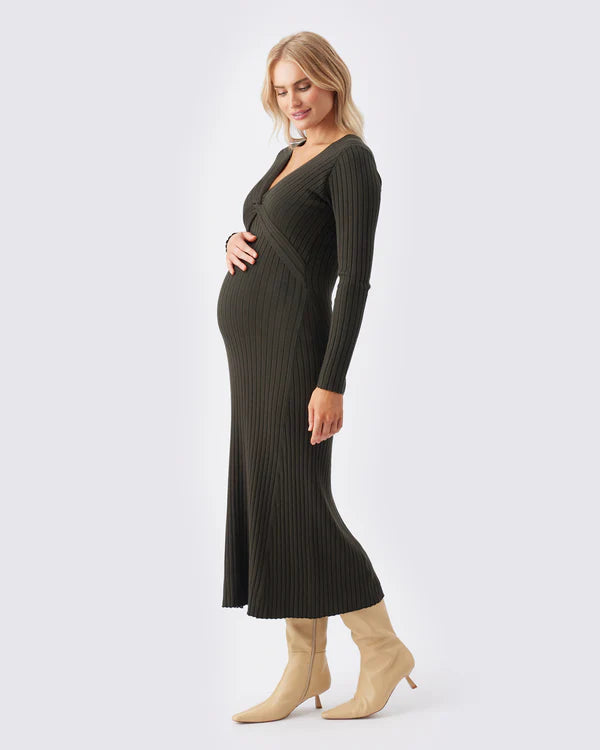 Ripe Remi Knit Nursing Dress - Ivy