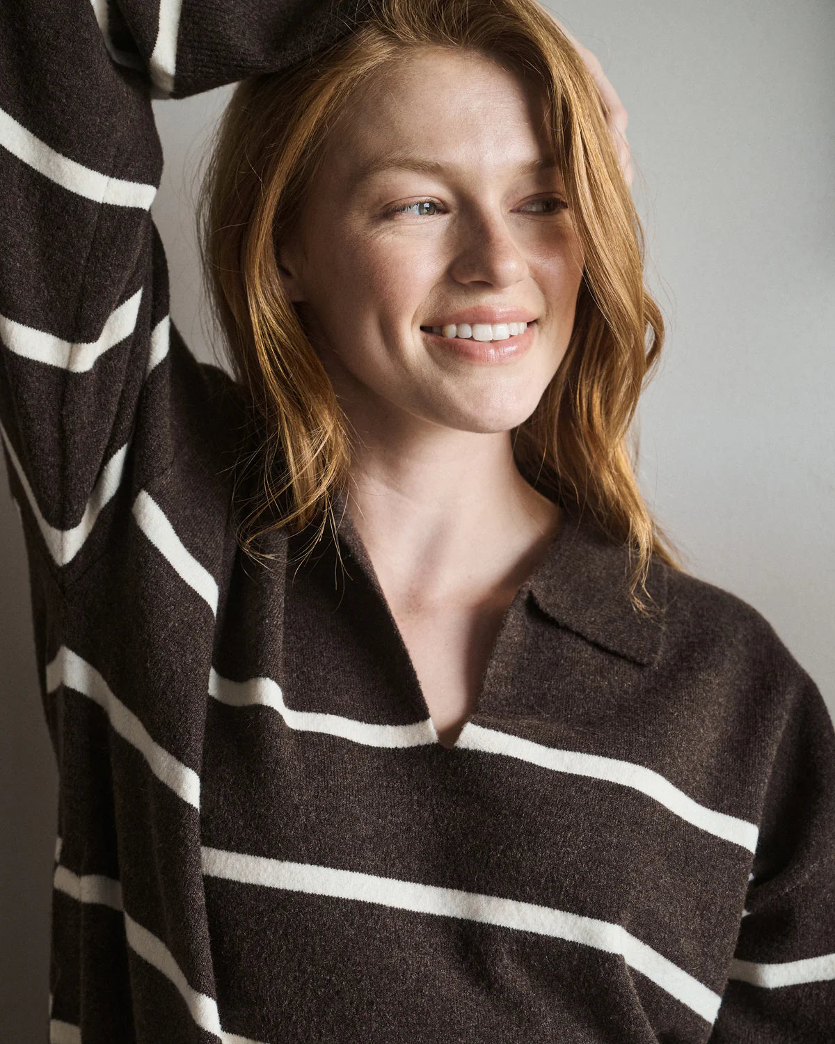 Ripe Scout Nursing Knit - Chocolate / White