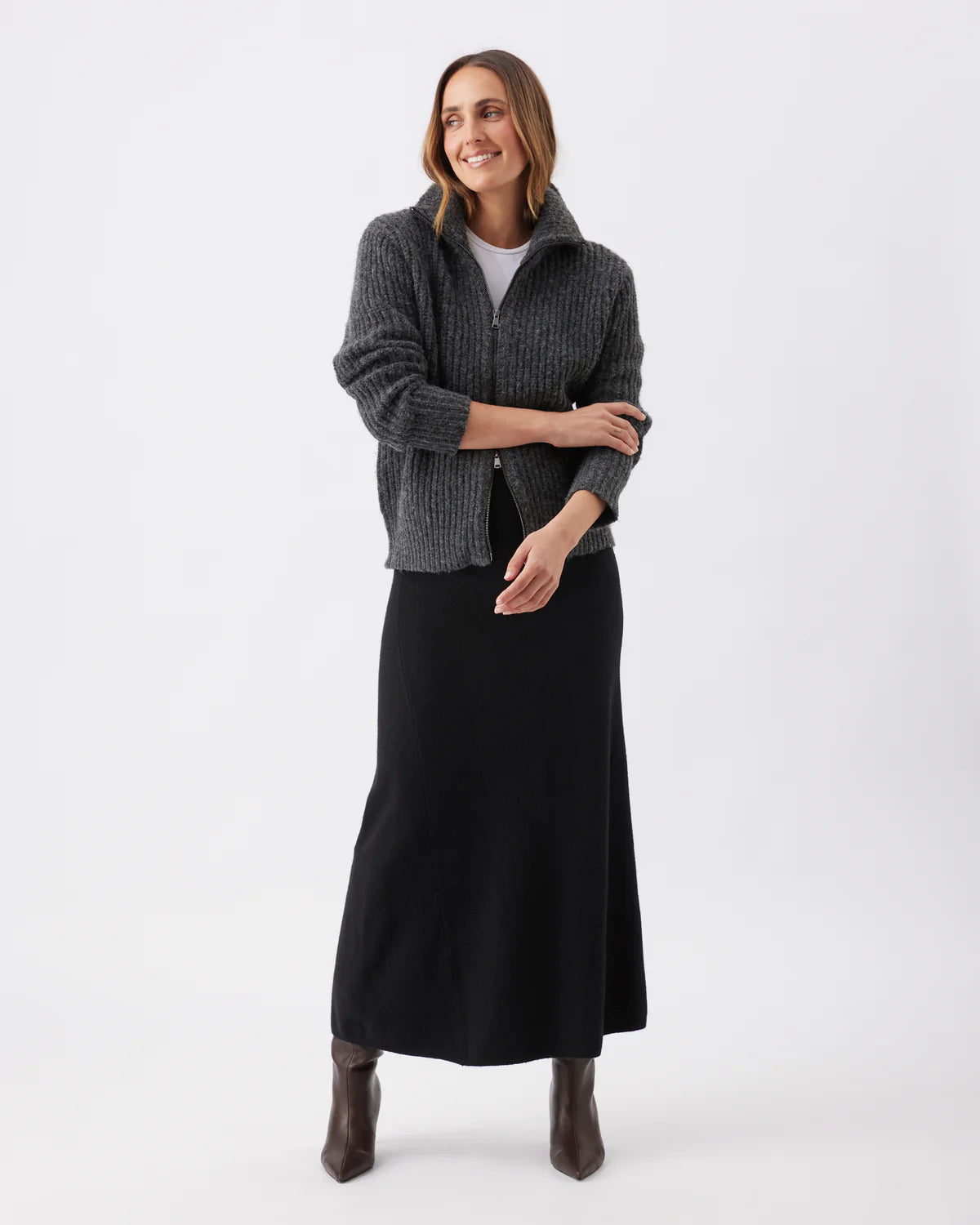 Ripe Annie Aline Knit Skirt - Black