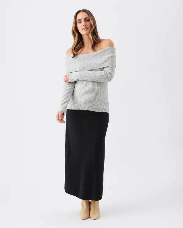 Ripe Annie Aline Knit Skirt - Black