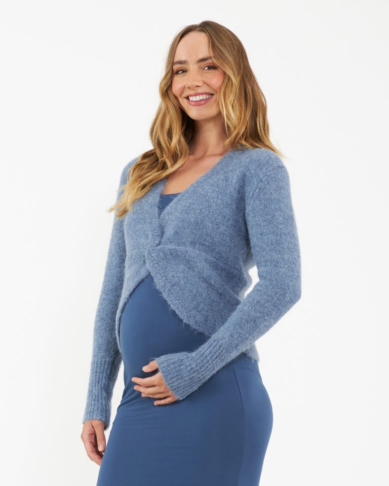 Ripe Nala Knot Front Knit - Dusty Blue