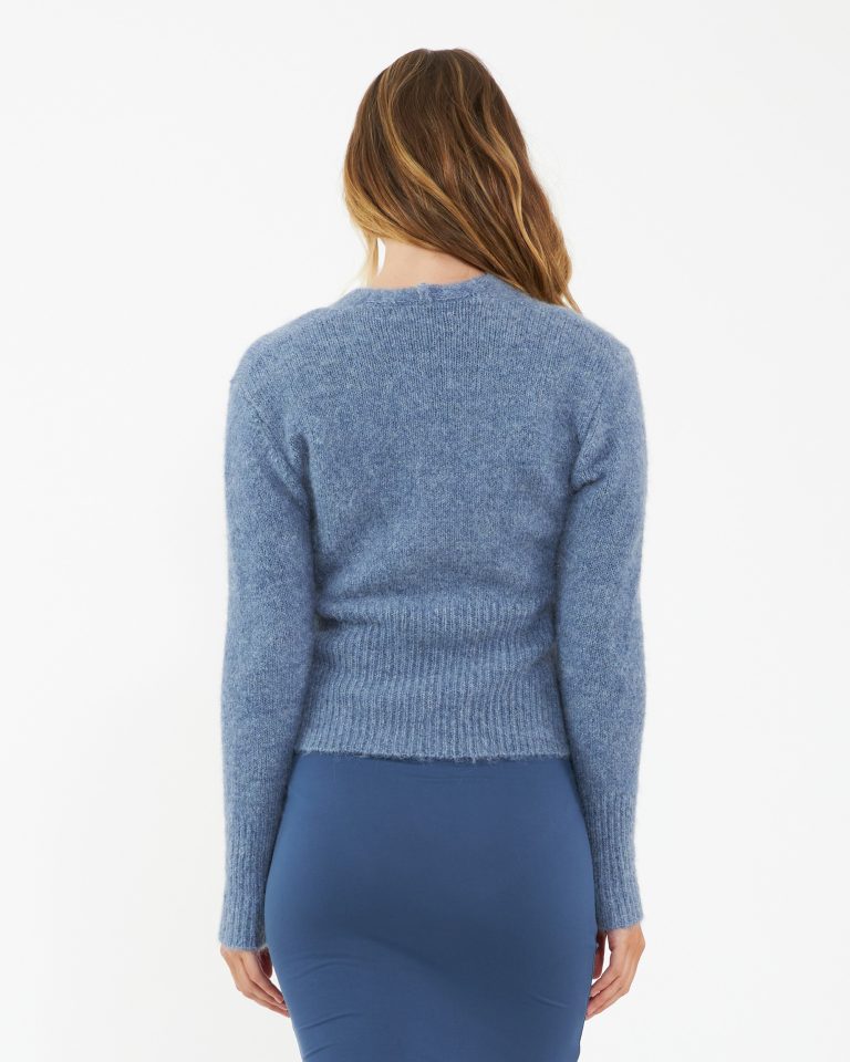 Ripe Nala Knot Front Knit - Dusty Blue