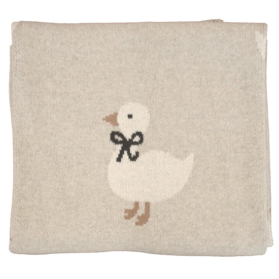 Alimrose Duck Baby Blanket - Natural