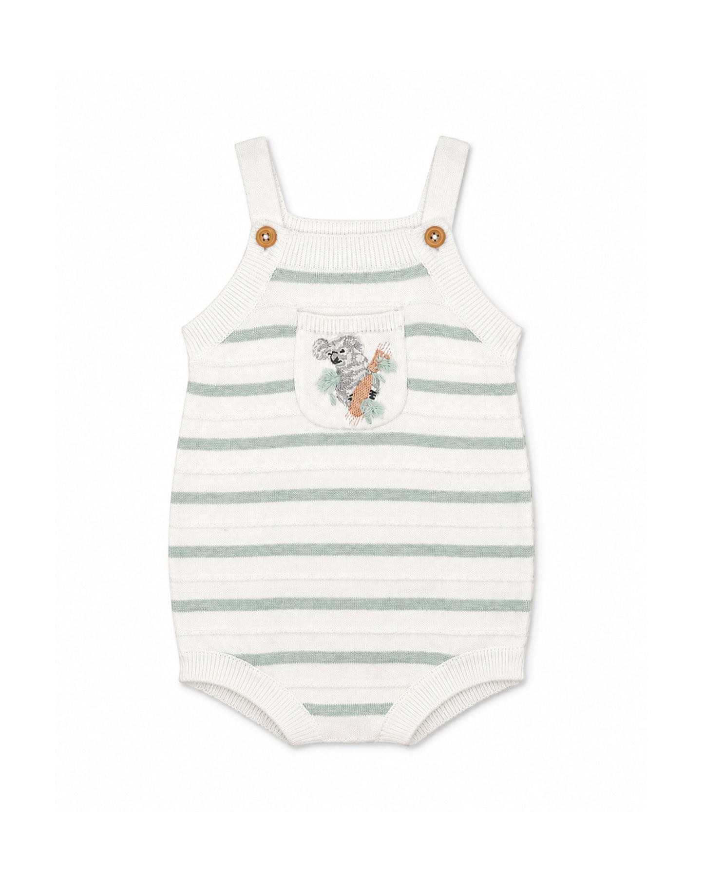 Bebe Taylor Organic Knitted Bodysyit - Taylor Stripe