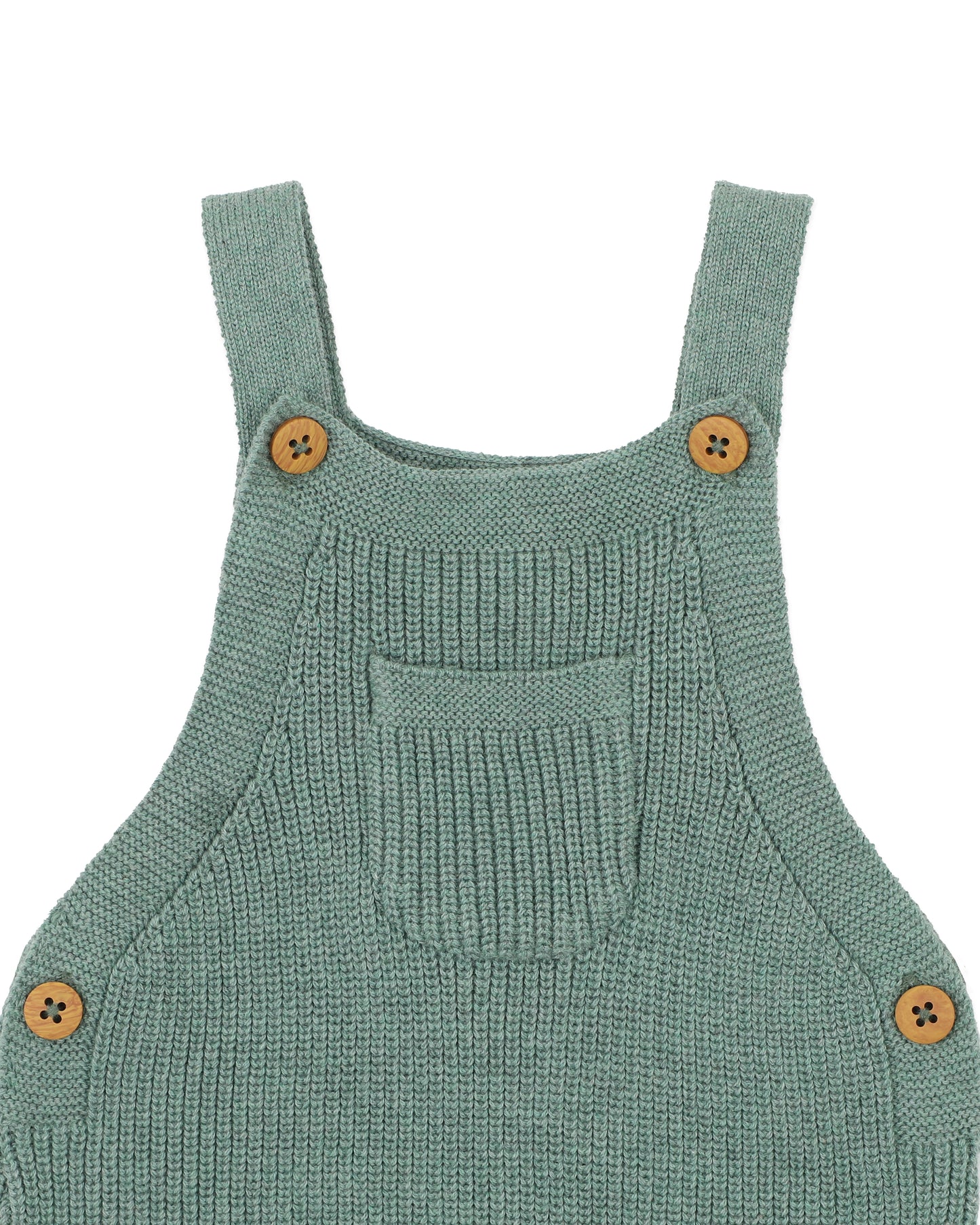 Bebe Charlie Organic Knitted Overalls - Fern Marle