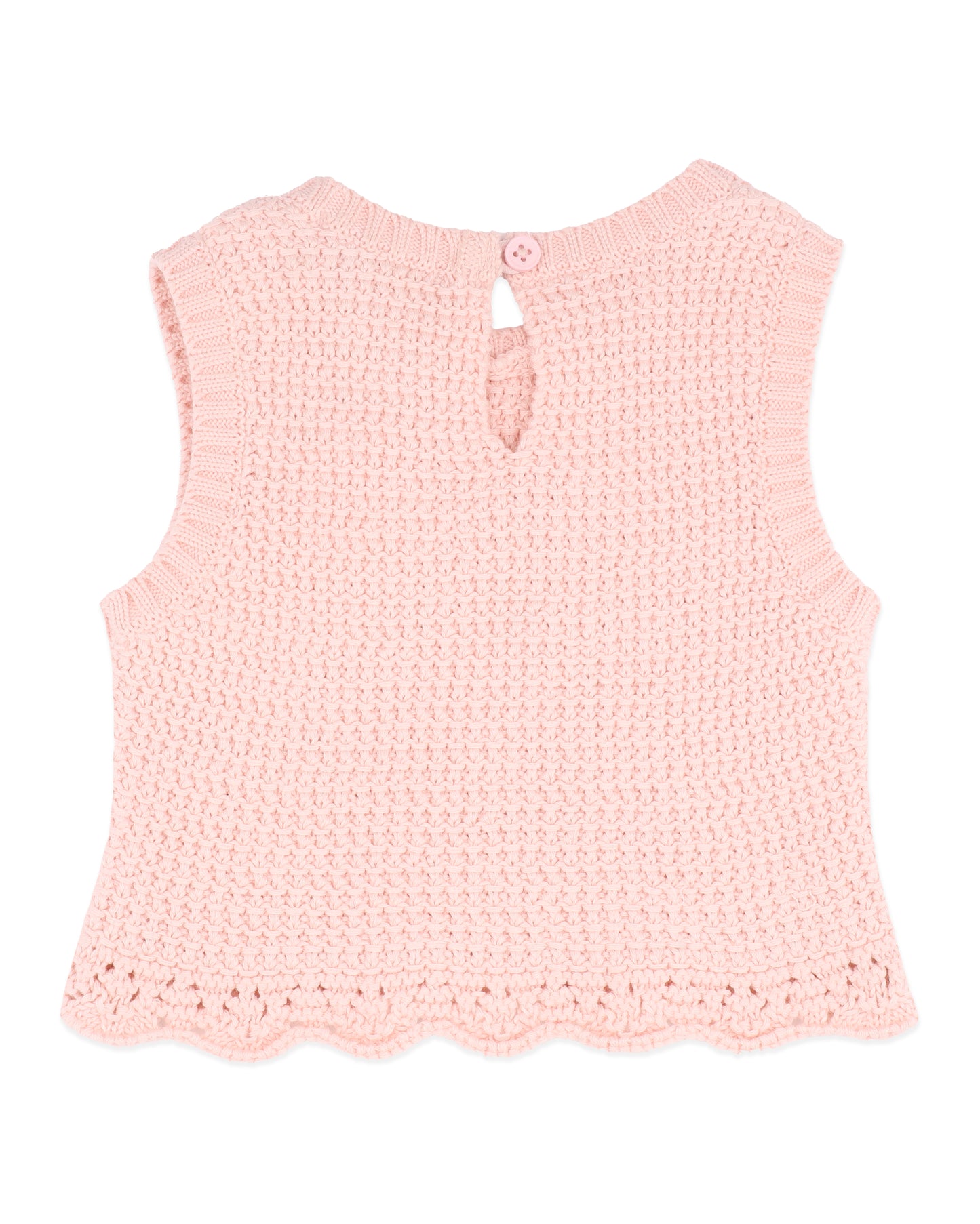 Bebe Poppy Organic Knitted Top - Pink Icing