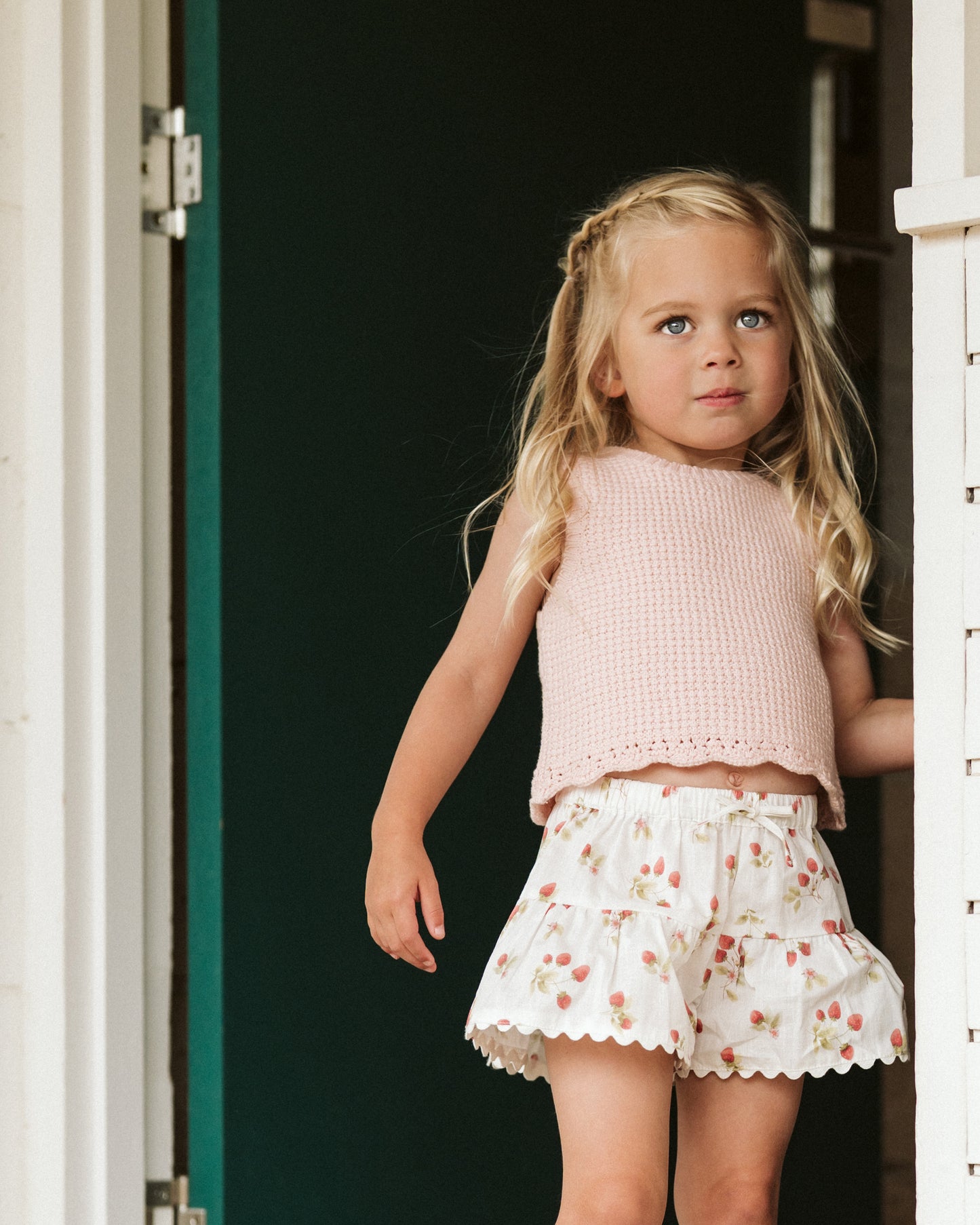 Bebe Poppy Organic Knitted Top - Pink Icing