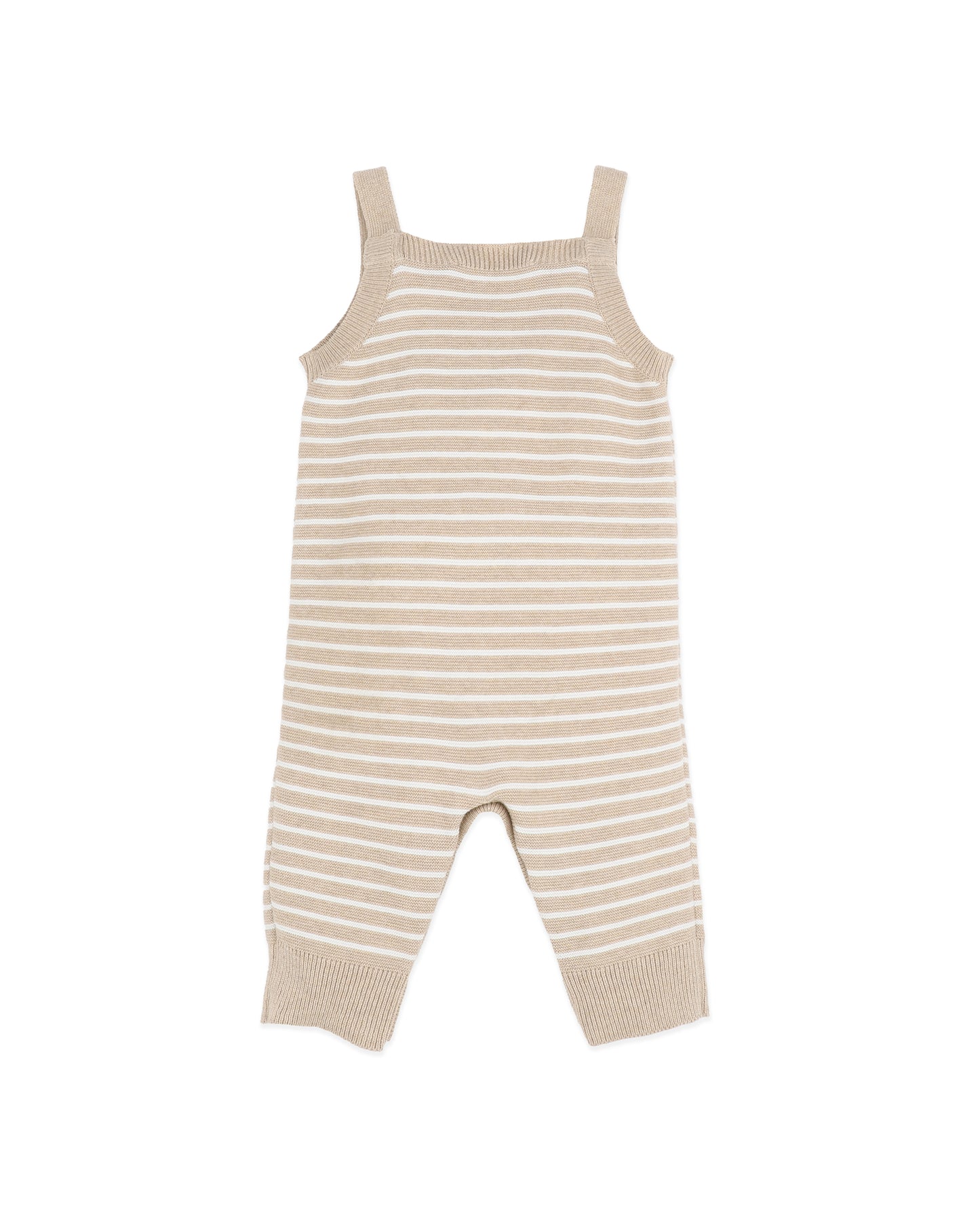Bebe Hunter Stripe Organic Stripe Knitted Overalls