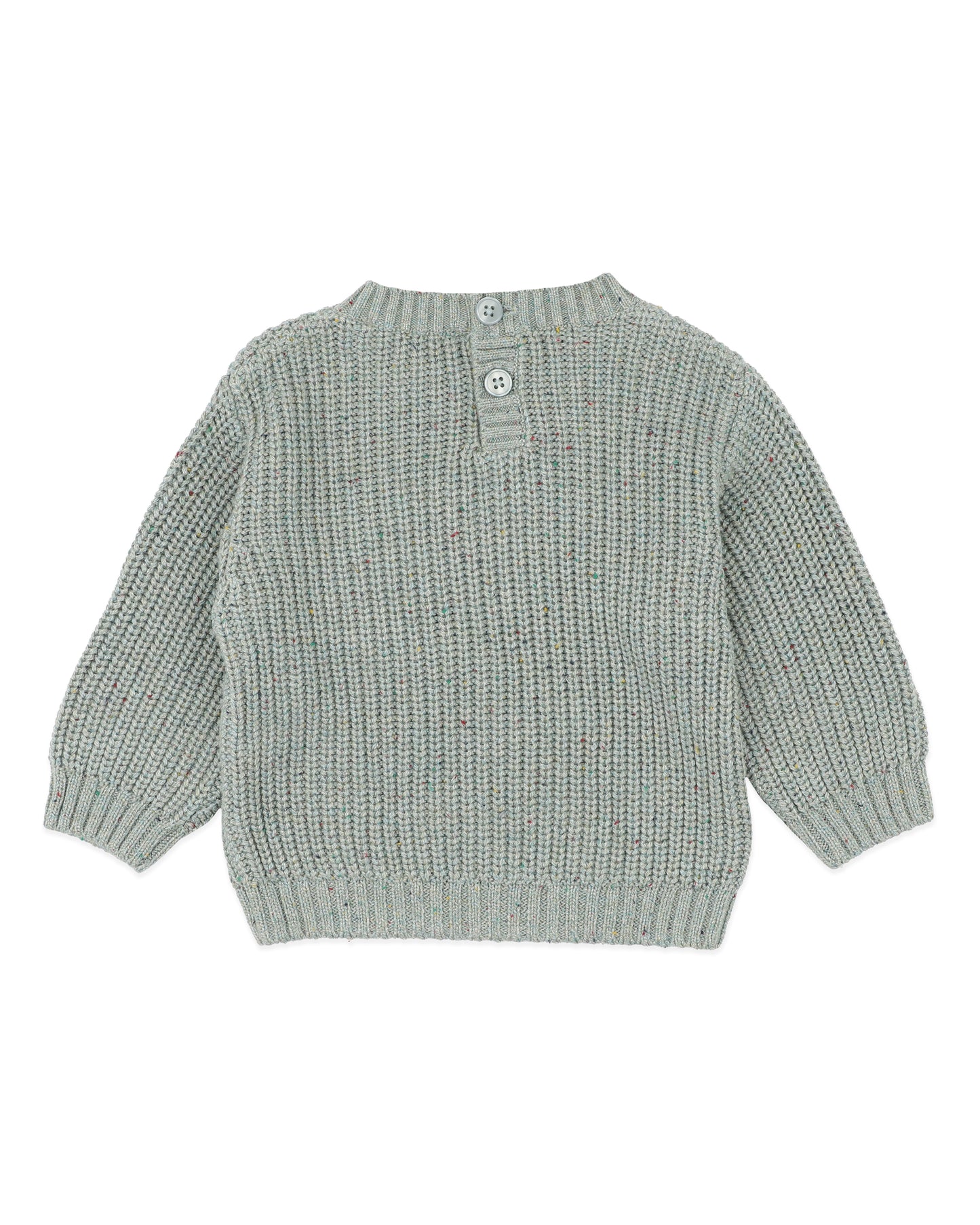 Bebe Hunter Tractor Knitted Jumper - Green Marle