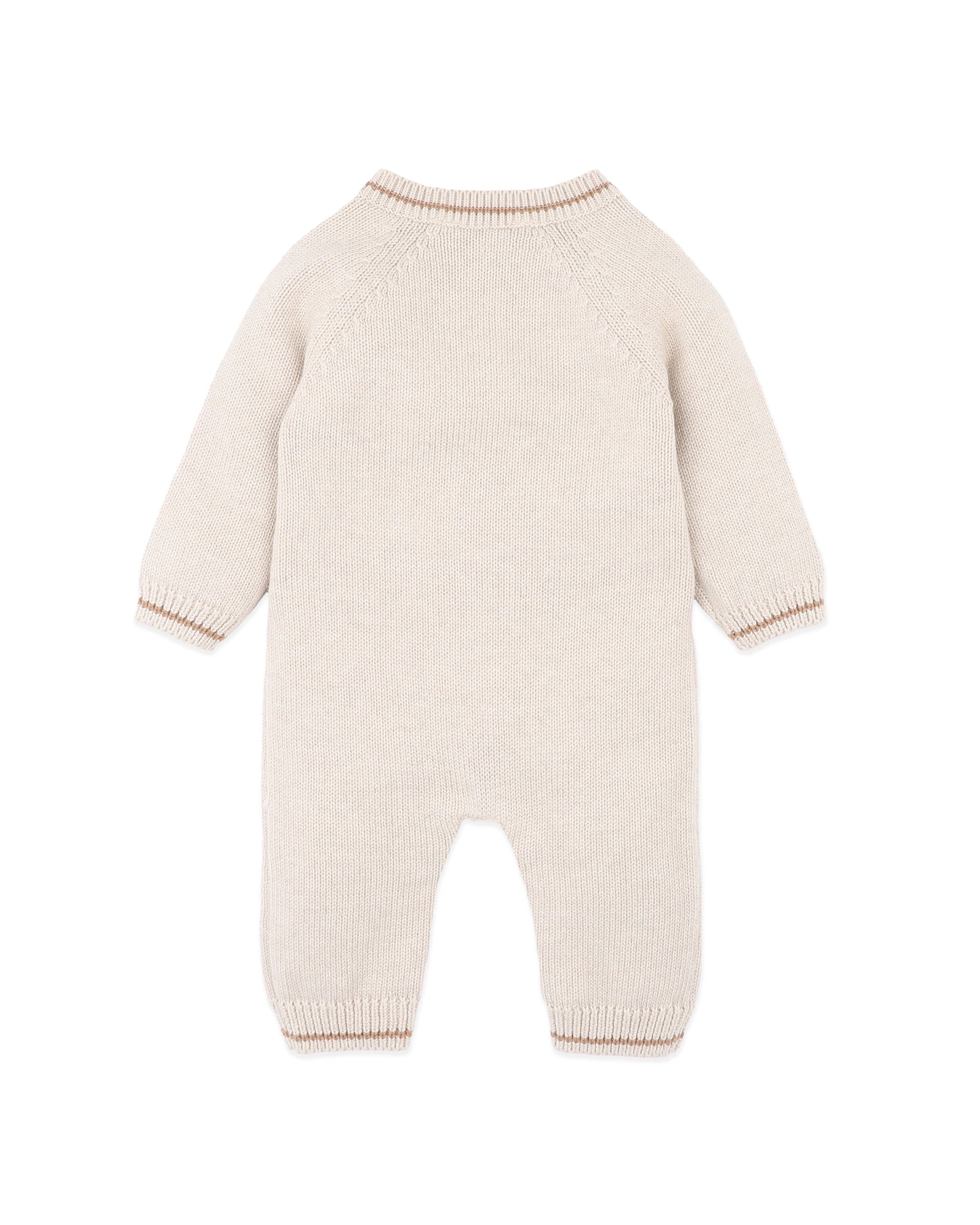Bebe Otto Organic Knitted Dog Romper - Oat