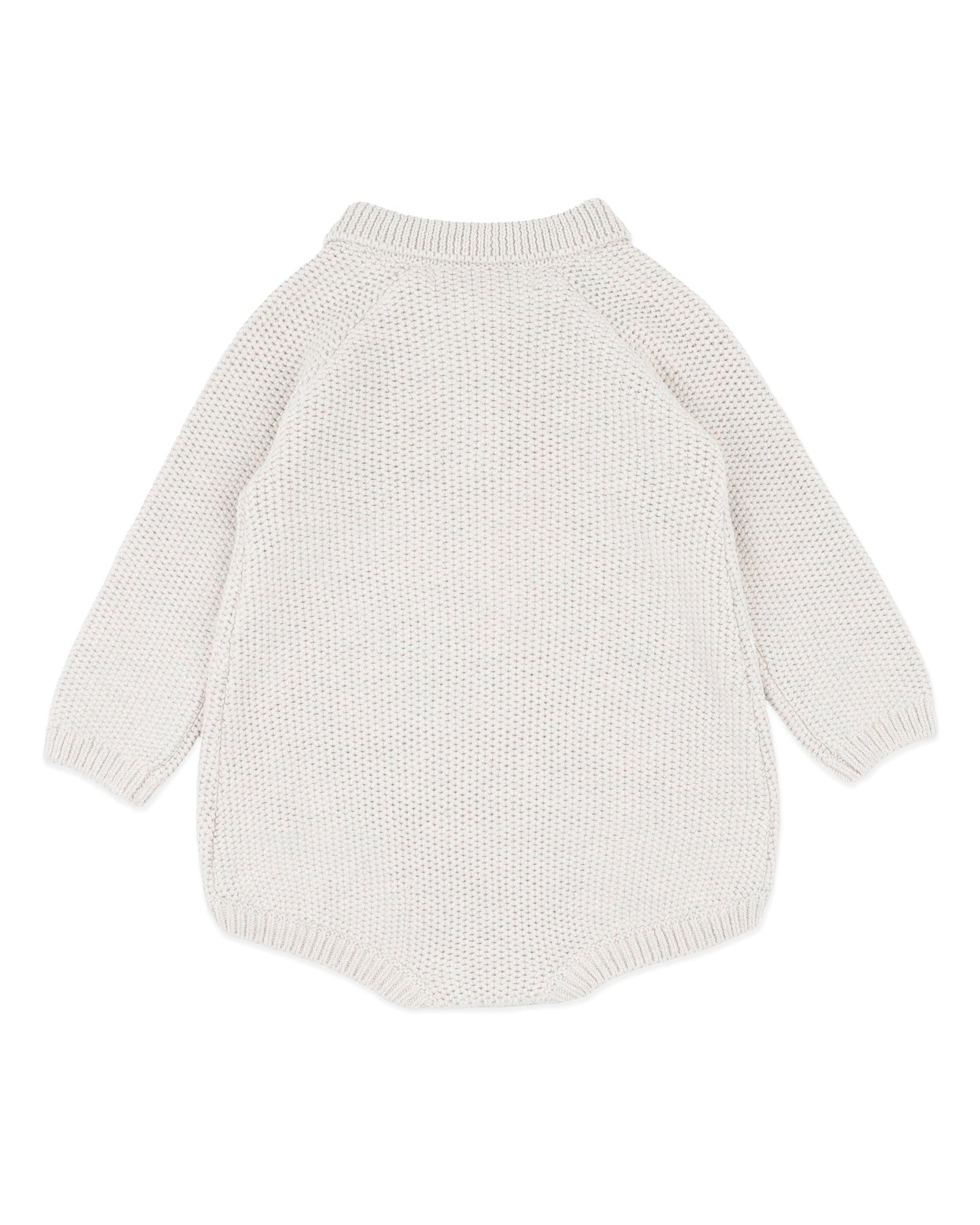 Bebe Jake Knitted Organic Bodysuit - Stone