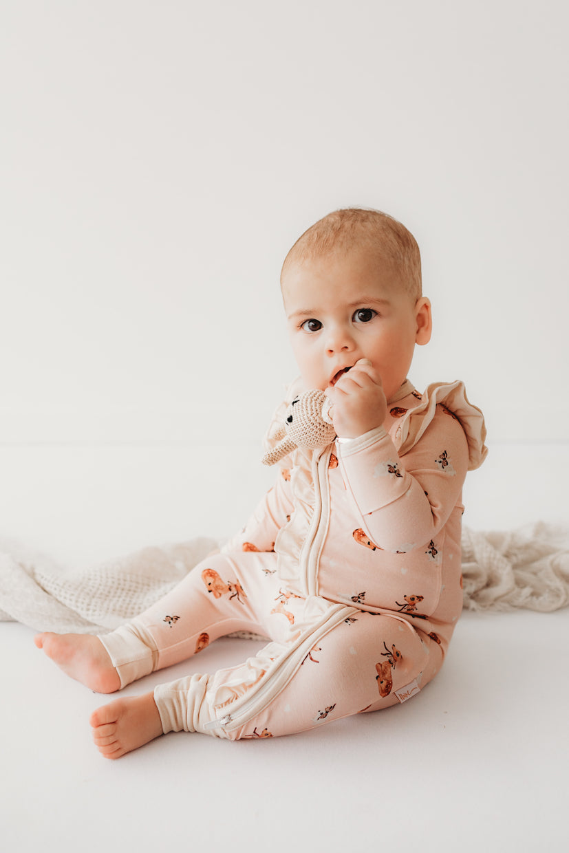 Child Of Mine Bamboo Zipsuit - Classic Fawn