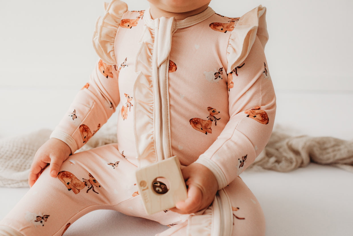 Child Of Mine Bamboo Zipsuit - Classic Fawn