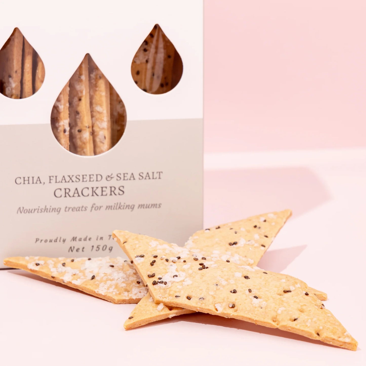 Made To Milk - Chia, Flaxseed & Sea Salt Crackers