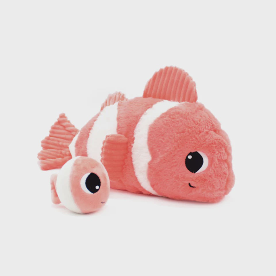 Les Ptipotos Bigou the Clownfish, Mum & Baby - Coral