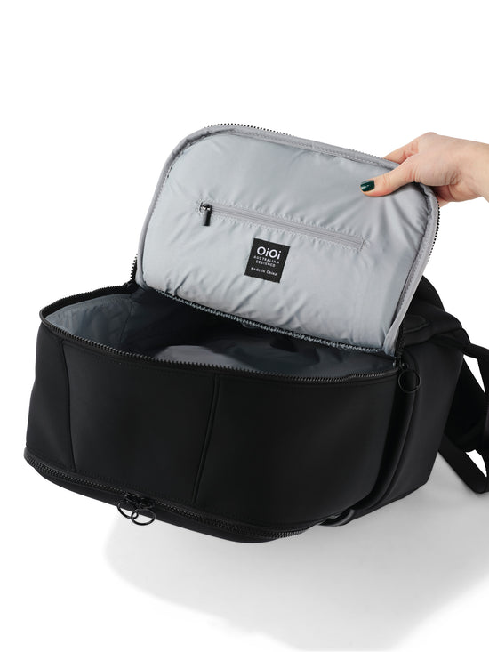 OiOi Multitasker Nappy Backpack - Black Neoprene