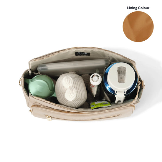 OiOi Multitasker Pram Caddy -Oat Vegan