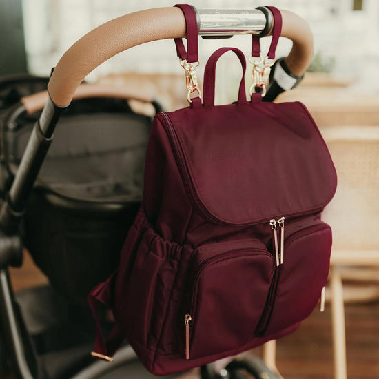 OiOi Signature Nappy Backpack - Mulberry Nylon