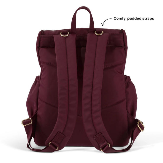 OiOi Signature Nappy Backpack - Mulberry Nylon