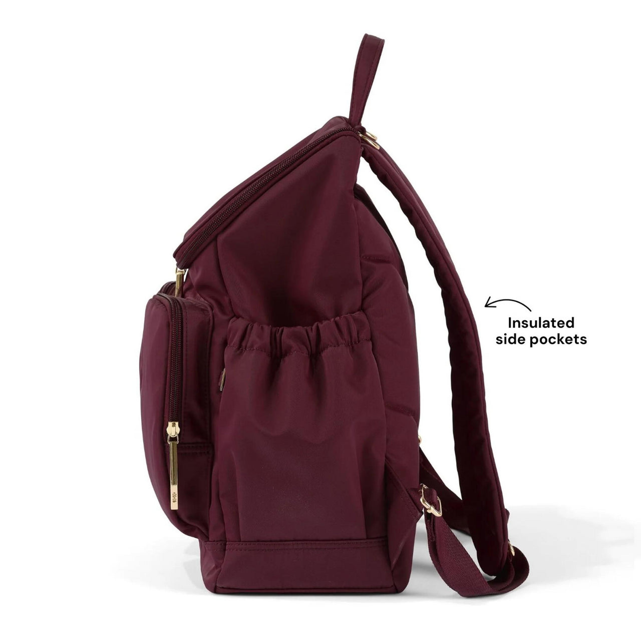 OiOi Signature Nappy Backpack - Mulberry Nylon