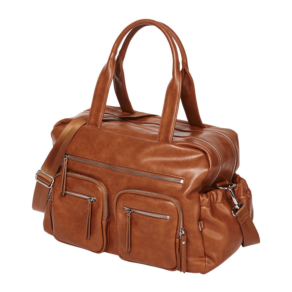 OiOi Carry All Vegan Leather Nappy Bag - Tan