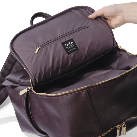 OiOi Multitasker Nappy Backpack - Mulberry