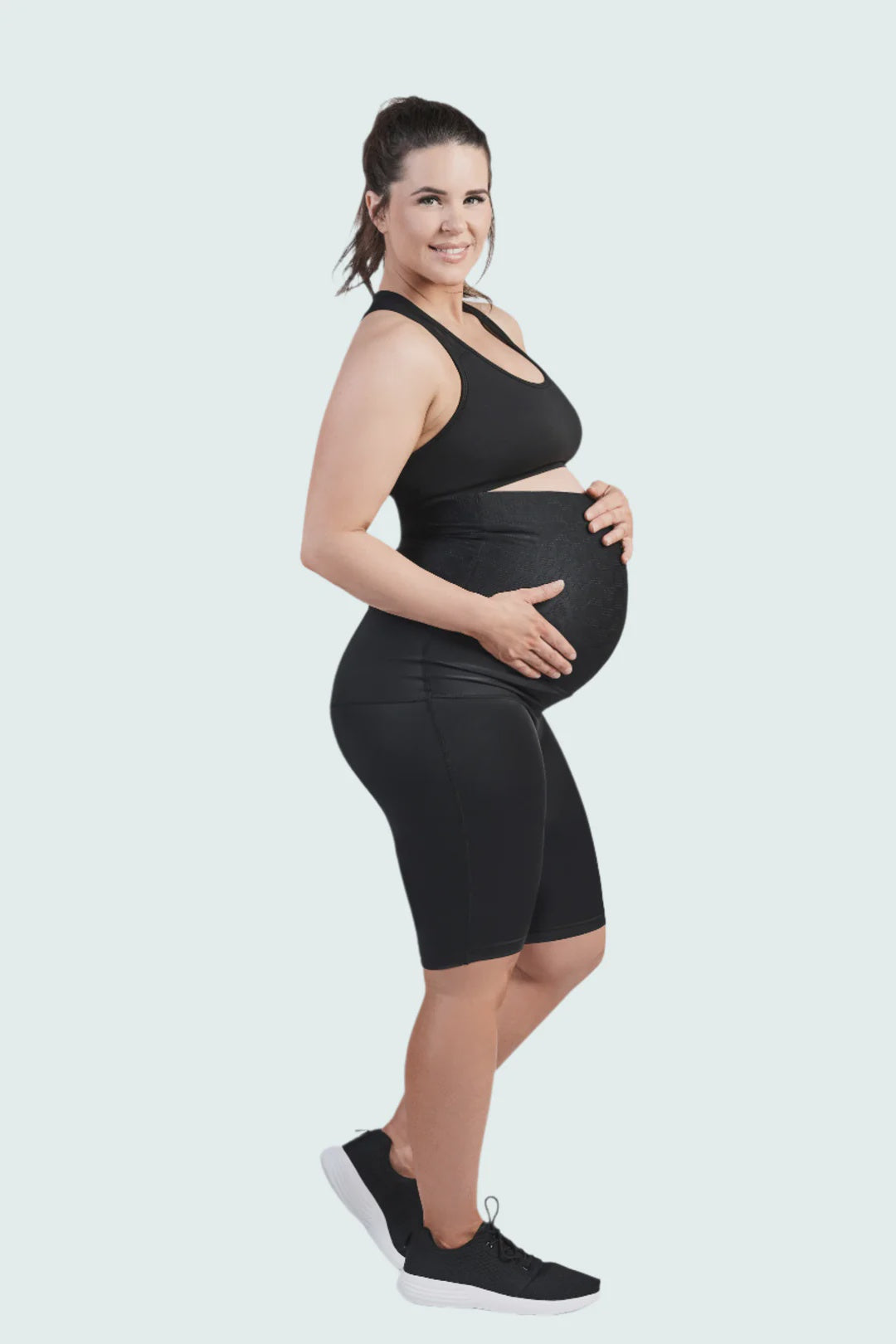 SRC Pregnancy Shorts Over the Bump - Black