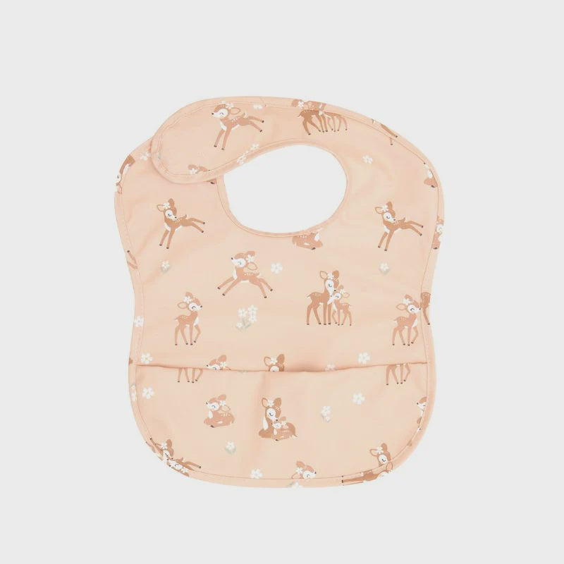 All4Ella Recycled Pouch Bib - Fawn