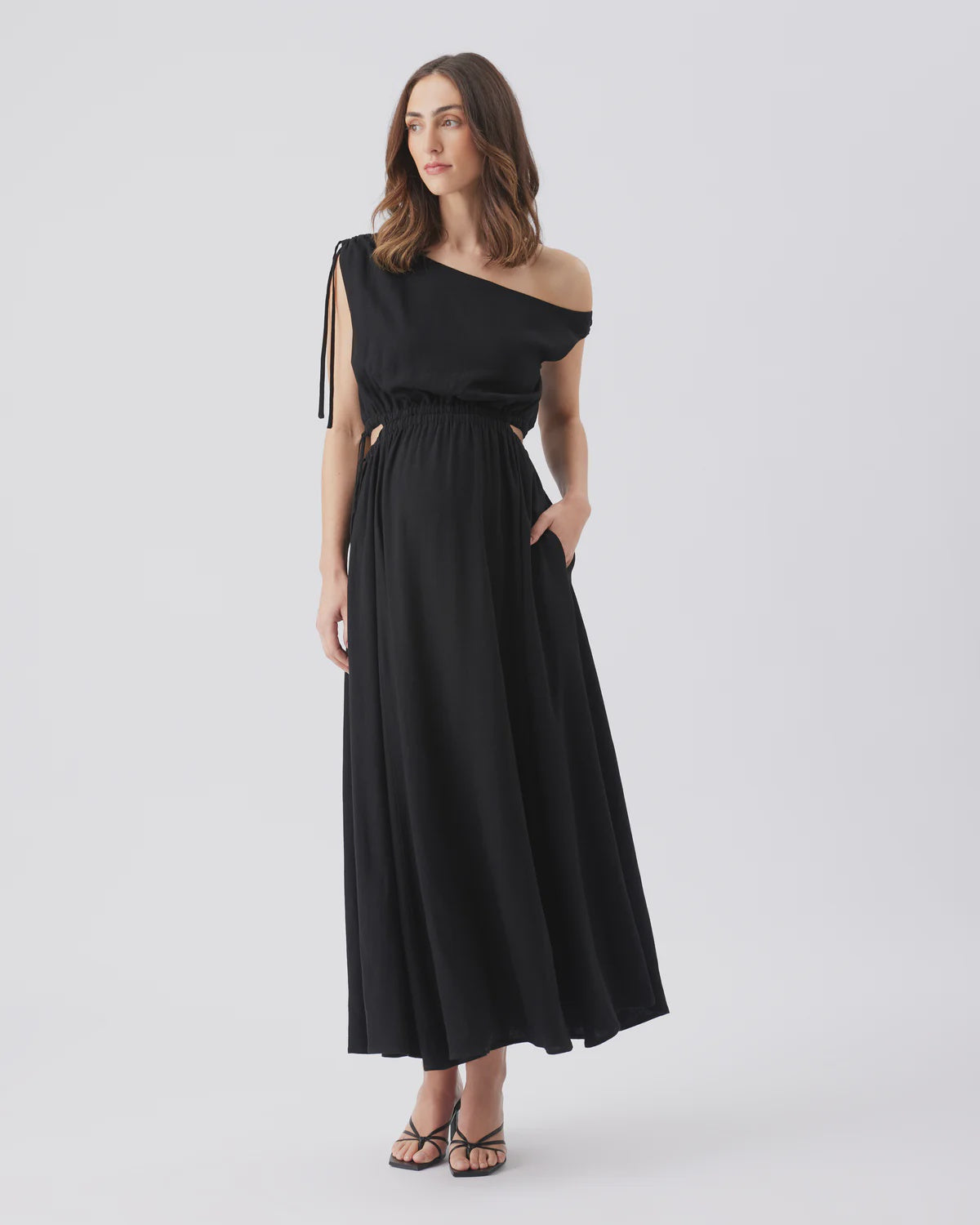 Ripe Presley Off Shoulder Dress - Black