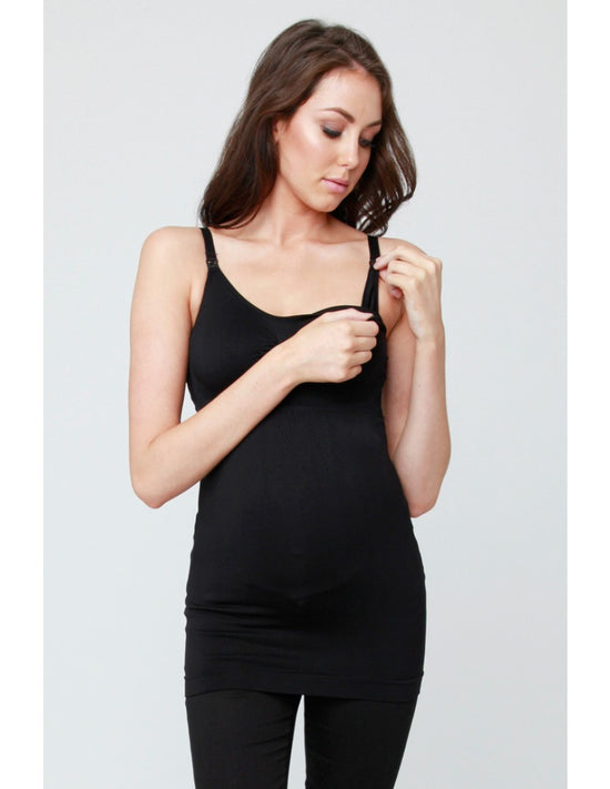 Ripe Seamless Nursing Tank - Black