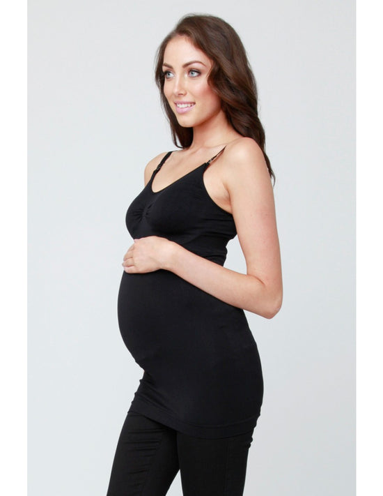 Ripe Seamless Nursing Tank - Black