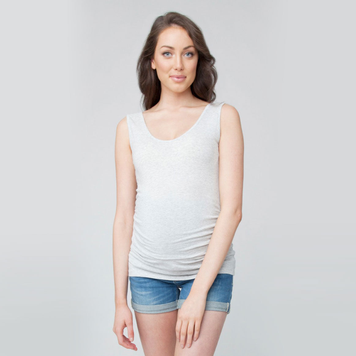 Ripe Organic Tube Tank - Silver Marle