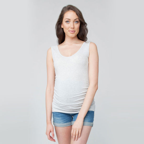 Ripe Organic Tube Tank - Silver Marle