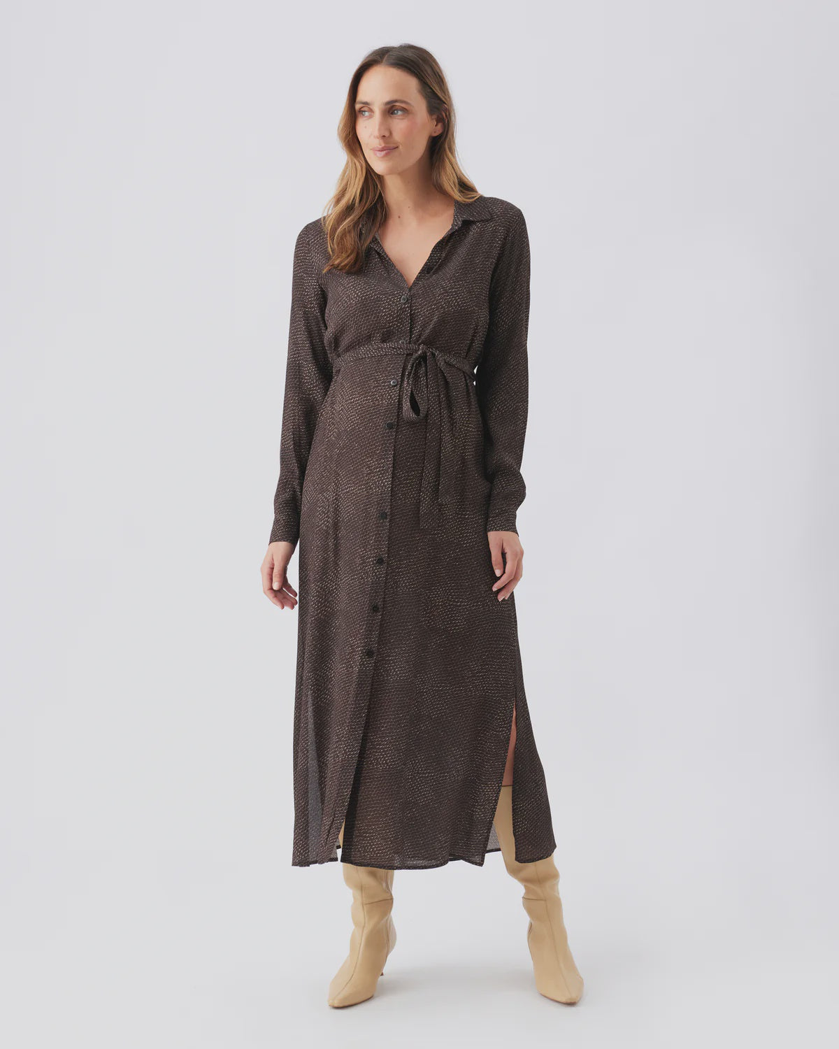 Ripe Helena Shirt Dress - Chocolate