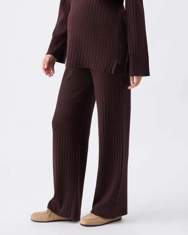 Ripe Dallas Rib Knit Pant - Cocoa