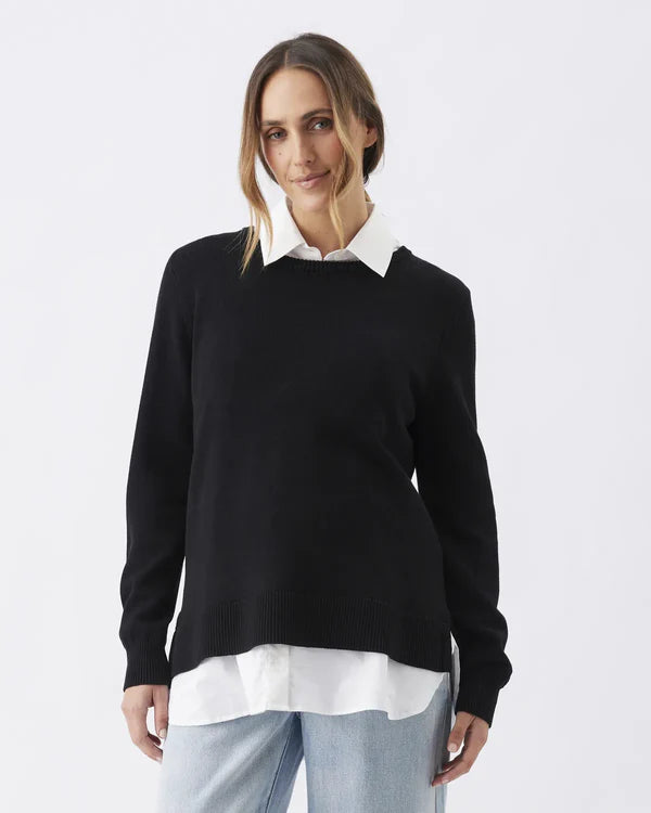 Ripe Tori Detachable Nursing Knit - Black/White