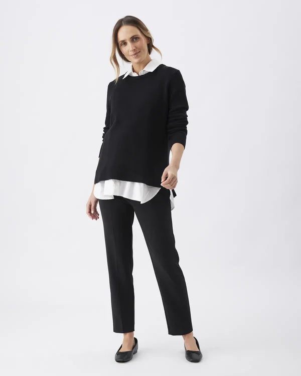 Ripe Tori Detachable Nursing Knit - Black/White