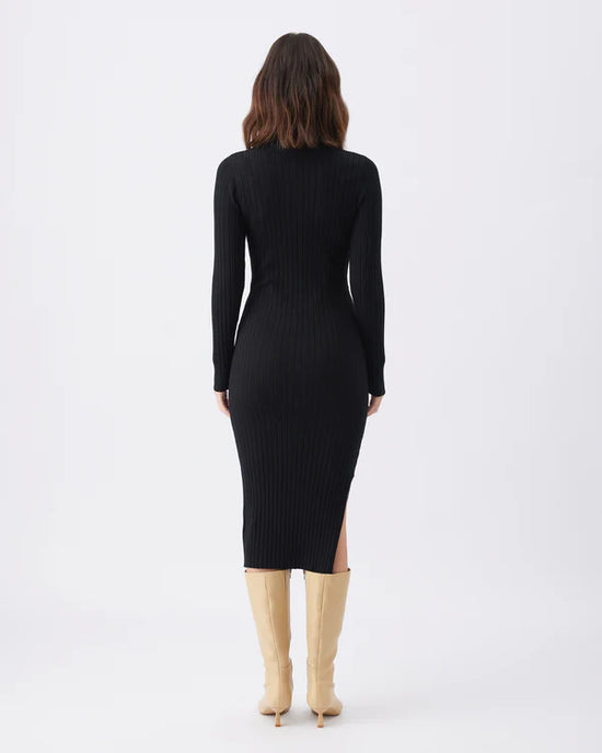 Ripe Nella Rib Nursing Knit Dress - Black