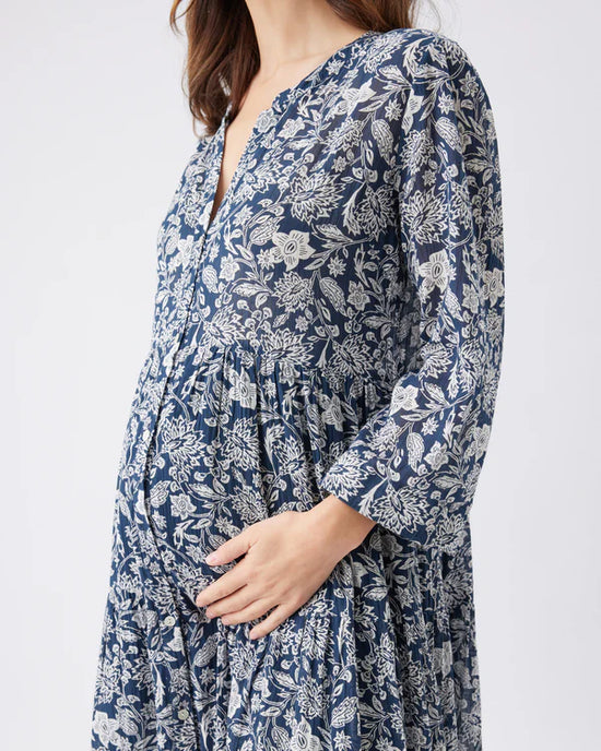 Ripe Ezra Tiered Dress - Ink/White