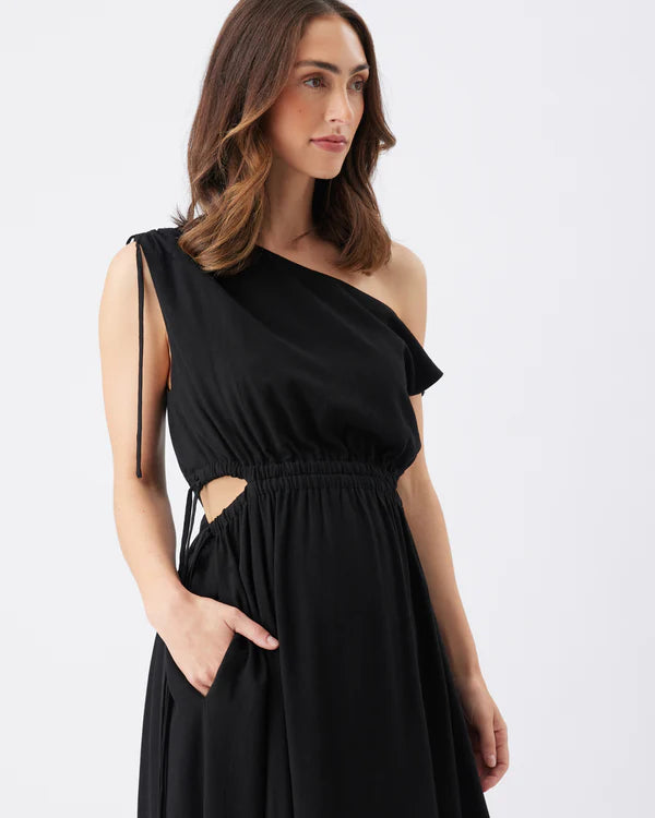 Ripe Presley Off Shoulder Dress - Black