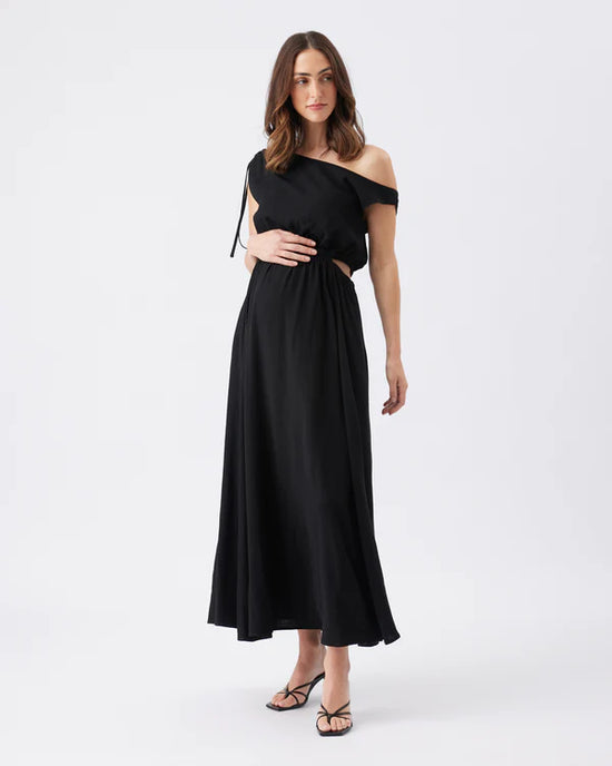 Ripe Presley Off Shoulder Dress - Black