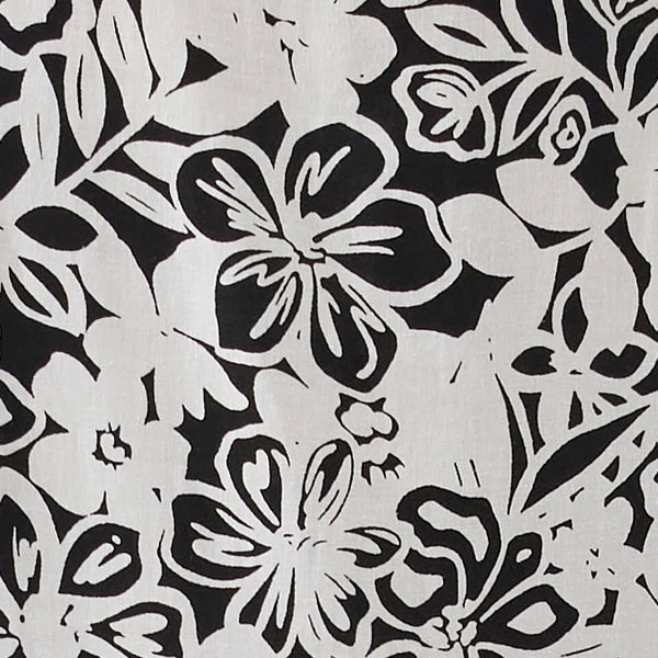 Ripe Nahla Linen Dress - Black/White