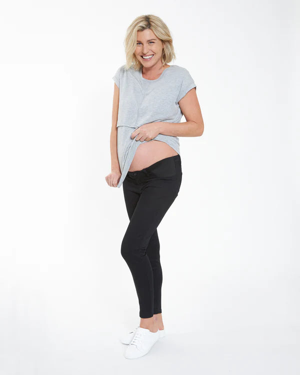 Ripe Isla Ankle Grazer Jegging - Black