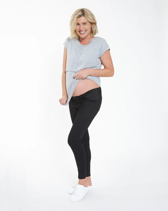 Ripe Isla Ankle Grazer Jegging - Black