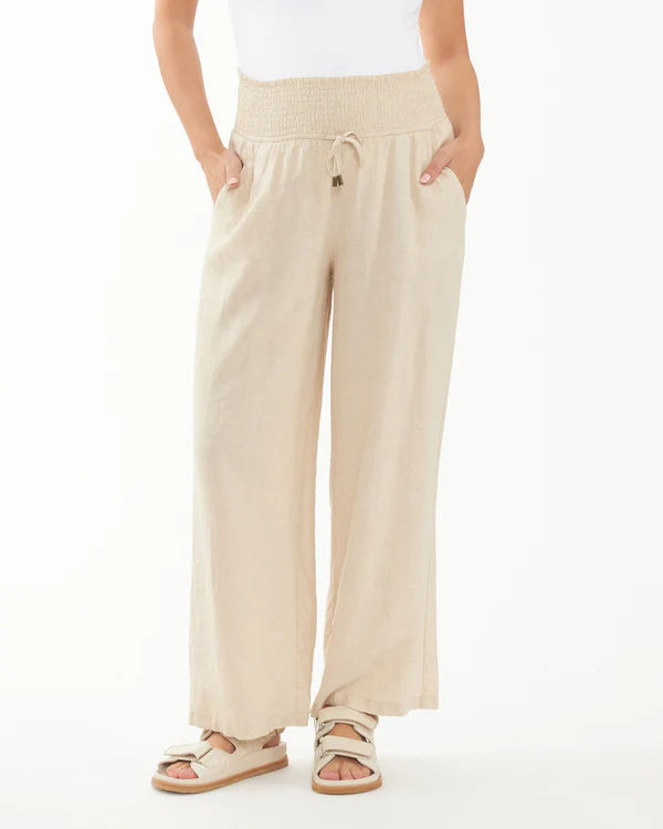 Ripe Indi Wide Leg Pant - Natural