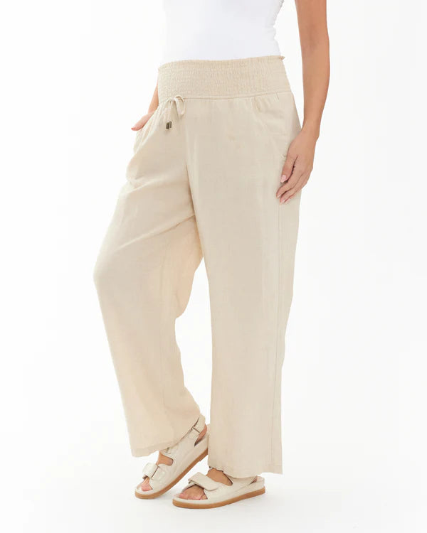 Ripe Indi Wide Leg Pant - Natural