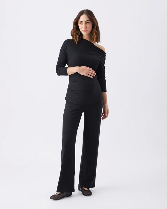 Ripe Cindy Rib Pant - Black