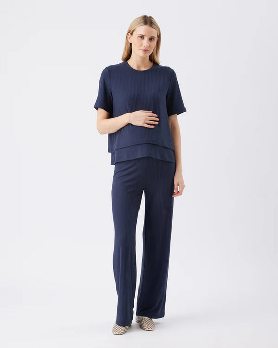 Ripe Cindy Rib Pant - Navy